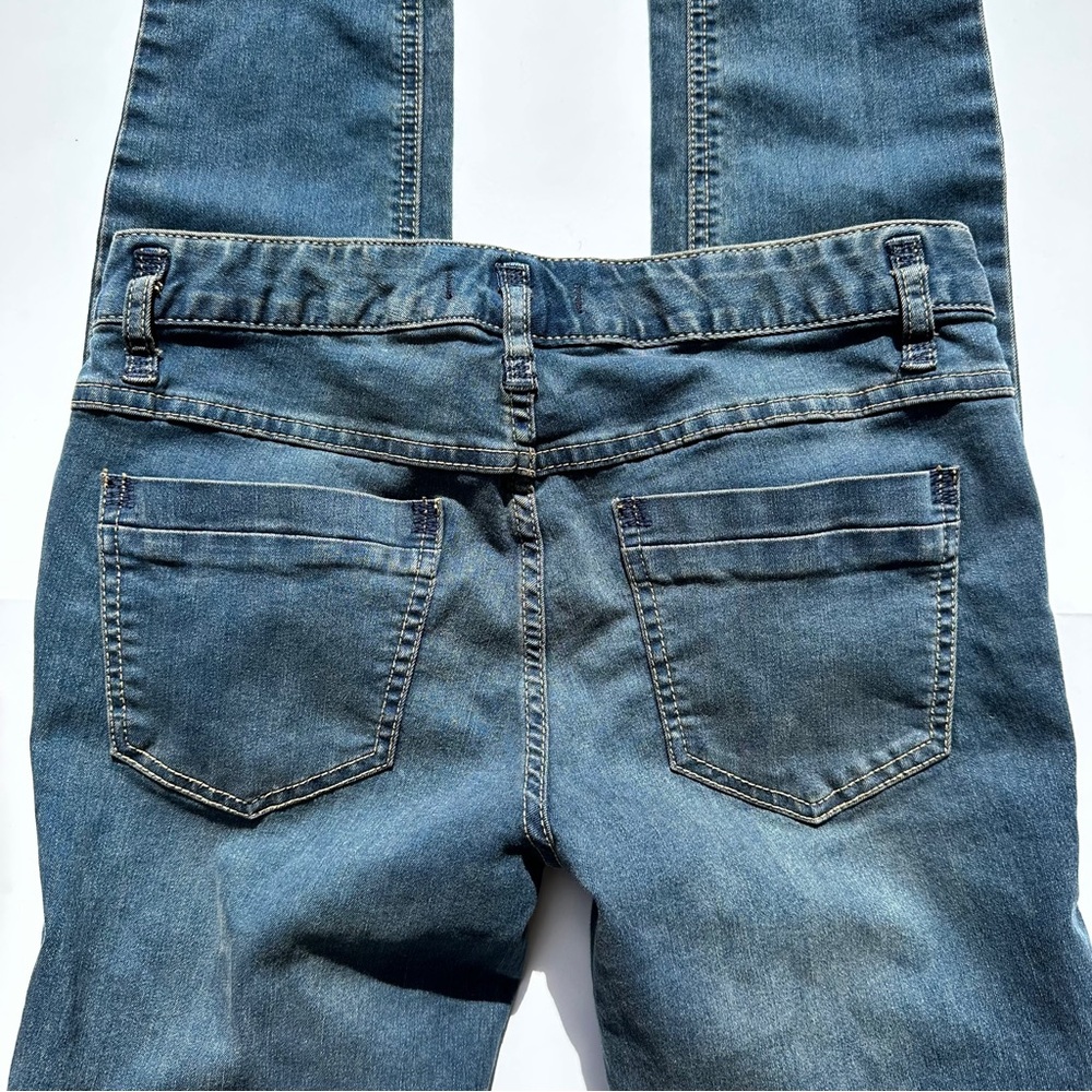 NWOT Free People Skinny Straight Leg Blue Denim Jeans - Picture 4 of 12